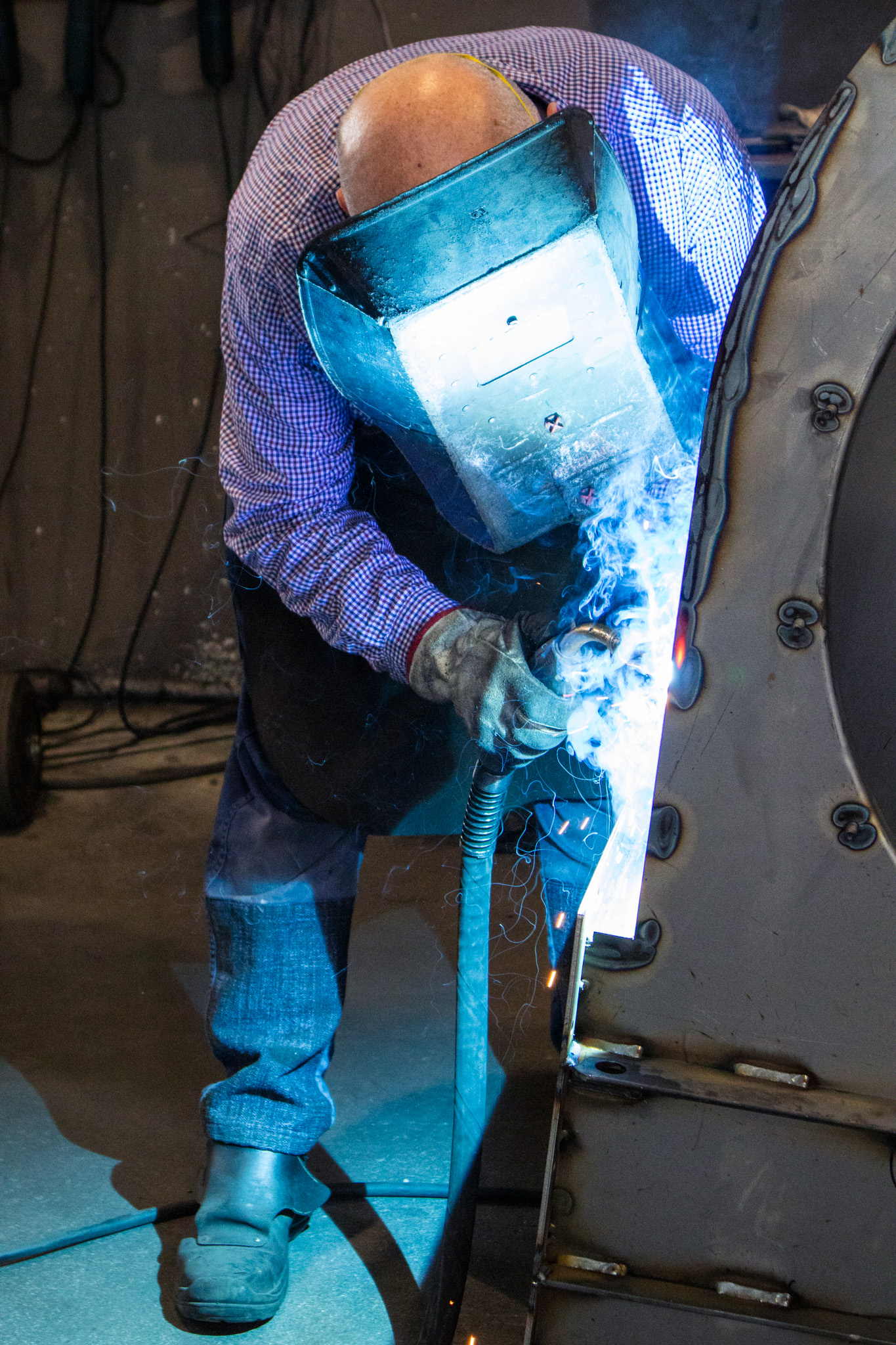 Saldatura TIG componente curvo acciaio lavorazioni metalliche Vicenza
